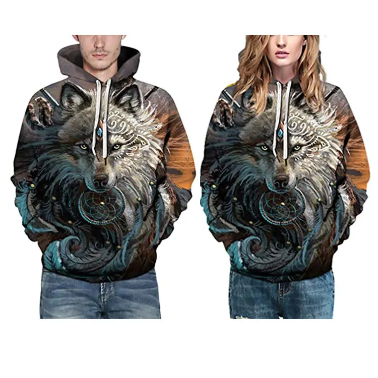 Großhandel Fabrik voll Sublimation anpassen Herren Basketball Team Hoodies Polyester Unisex Paare anpassen Sweatshirts