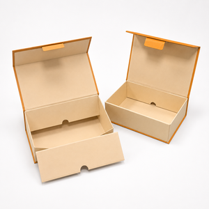 Custom 7-panel Integrated Folding Rigid Box Magnetic Flip Gift Box Flat Pack for Premium Gift Packaging - Product Image 1