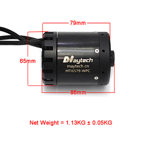 Moteur Maytech 41 kg de poussée 6579 étanche avec hélice en alliage d'aluminium pour DIY Foil Assist Tow <span class=keywords><strong>Boogie</strong></span> - Product Image 6