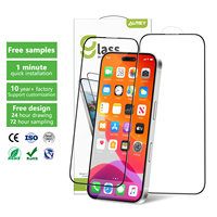 Aurey hd Anti-empreintes digitales Antidéflagrant Téléphone portable 3d Protecteurs d'écran en verre pour Iphone 16 15 14 13 Pro Max
