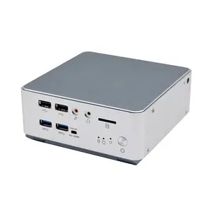 Goedkope China Linux Fanless Industriële Mini Pc Met 10th Gen Celeron 5205u 8 Usb Hd Ondersteuning 4K