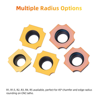 Série Sd09t3/SP1204 Plaquettes de chanfreinage pour tour R1-R5 en carbure revêtu PVD, outils de coupe pour acier au carbone et acier inoxydable, OEM