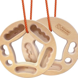 Tabla de agarre redonda de madera con múltiples niveles de resistencia, portátil, para entrenamiento de escalada y agarre de dedos - Product Image 5