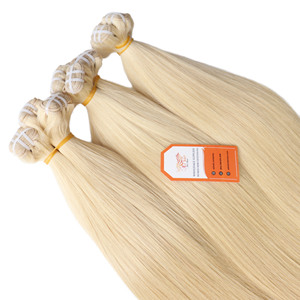 100% paquetes <span class=keywords><strong>de</strong></span> trama <span class=keywords><strong>de</strong></span> cabello <span class=keywords><strong>Virgen</strong></span> sin procesar crudo cutícula Europea alineada doble dibujado 8 pulgadas extensiones <span class=keywords><strong>de</strong></span> cabello humano <span class=keywords><strong>de</strong></span> Color Rubio - Product Image 1