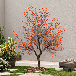 <span class=keywords><strong>Arbre</strong></span> de kaki artificiel en soie, <span class=keywords><strong>arbre</strong></span> fruitier, enveloppe rouge porte-bonheur, <span class=keywords><strong>arbre</strong></span> à souhaits, intérieur et extérieur, vitrine d'hôtel chinois - Product Image 3