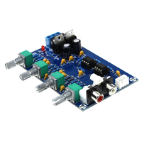 NE5532 Papan Penguat Nada Audio Mixer Musik Papan Amp Penyesuaian Bass Treble XH-M164