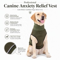 Hoodie anti-stress réglable pour animaux de compagnie, respirant et léger en polyester, pour réduire l'anxiété des chiens lors des feux d'artifice