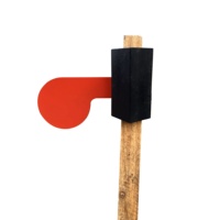 Ensemble de 2 cibles réactives en acier AR500 de 6"x1/4" pour tir en duo, kit de cibles de tir DIY pour stand de tir extérieur pour 9mm - Lot de 2