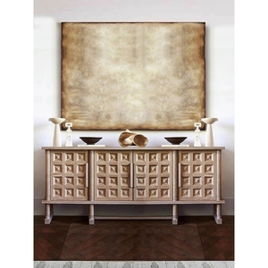 Tùy chỉnh Mỹ cổ điển Ashwood sồi rubberwood Veneer Thời Trung Cổ phòng khách phòng ngủ hiên khắc TV tủ đứng sideboard - Product Image 2