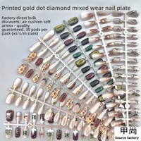 Nouvelles pointes d'ongles électroplaquées en ABS, ongles portables, outils de manucure de haute qualité, motifs de dessins animés, multiples motifs