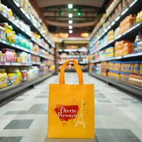 Sac en non-tissé laminé personnalisé de luxe réutilisable, finition brillante/mate, avec cordon de serrage, logo personnalisé, promotionnel, pour la vente au détail et les expositions
