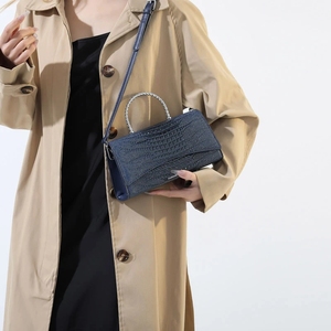 Women Crocodile Pattern Leather Shoulder <strong>Bags</strong> Prom <strong>Clutch</strong> Designer Top Handle Handbags Casual Brown White <strong>Orange</strong> Crossbody <strong>Bags</strong> - Product Image 5