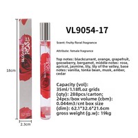 Parfum Roll-On 35ml pour le Commerce Transfrontalier, Parfum Floral pour Femme, Petit Flacon Échantillon, Parfums en Gros du Zhejiang, Modèle 9054