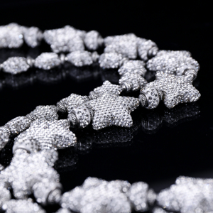 Corrente de Cinto de Bolso com Strass, Estilo Hip Hop, Dupla Camada, com Design de Estrela Cravejada de Diamantes, para Jeans, Feminina e Masculina, Colar - Product Image 5