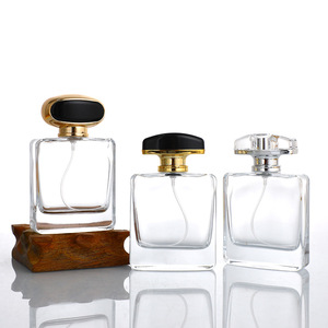 Botella de Perfume de Vidrio Transparente de 50 ml, Fondo Grueso, Pulverizador de Niebla Fina, Recargable, para Cosméticos - Product Image 1