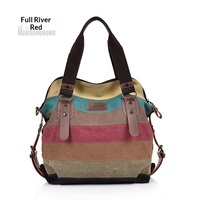 Sac à bandoulière vintage 2025 pour femme, style bohème, en toile, décontracté, grande capacité, fourre-tout, design color-block, fermeture éclair, été