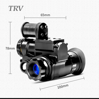Kacamata Penglihatan Malam TRV NVG10 Daya Tinggi, Perangkat Penglihatan Malam untuk Berburu, Monokuler Penglihatan Malam Digital