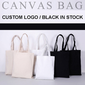 Tamaño personalizado logotipo impreso respetuoso con el medio ambiente reciclado reutilizable liso en blanco orgánico Calico algodón lona bolsa de compras de comestibles 36 - Product Image 4