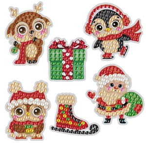 Peinture au diamant 5D, fournitures de Noël, collection de Noël, décoration en diamant DIY, peintures en mosaïque de diamants - Product Image 1