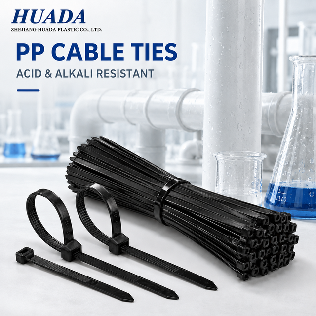 Marine Floating Requirement Anti-Chemical Corrosion 100-500mm Length Multi-Size Bundle Plastic Fastener Polypropylene Cable Ties