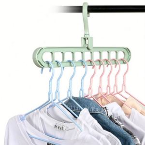 Organizador de Ropa Giratorio Mágico para Armario con 9 Agujeros, Perchero de Ropa de Material PP Ecológico, Duradero y Portátil - Product Image 3