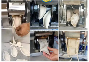 In China Hergestellte Maschinen zum Teigkneten für Empanadas Industrielle Pasteten-Formmaschine für Empanadas Halbautomatisch - Product Image 6
