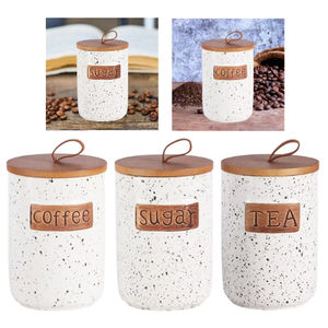 เหยือกเซรามิกทรงกระบอกขนาด800มล. สำหรับเก็บเมล็ดกาแฟใช้ในครัวกันความชื้นกันฝุ่นเกรดอาหาร - Product Image 2