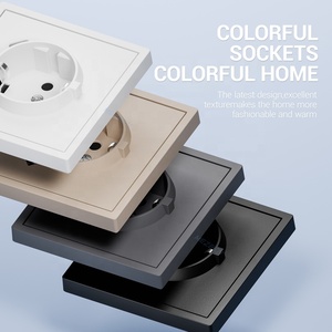 Enchufe de pared de la UE 220V Enchufe Schuko alemán estándar europeo con USB tipo C tipo A - Product Image 3