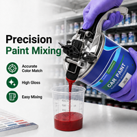 Peinture automobile couleur unie 1K, facile à mélanger et à pulvériser, idéale pour les travaux de retouche automobile DIY pour amateurs