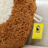 Oreiller en peluche doux de haute qualité, poupée animal en peluche avec écouteurs, coussin long pour la sécurité des enfants et compagnon de sommeil
