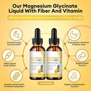 마그네슘 비타민 액상 드롭 1000mg 보충제 수면 신경 에너지 근육 뼈 진정 소화 고흡수 파인애플 - Product Image 6