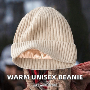 Gorros de Pescador Cortos Unisex Sólidos y Económicos al por Mayor, Gorros Cálidos de Invierno para Viaje, 100% Poliéster, con Colores en Contraste - Product Image 2