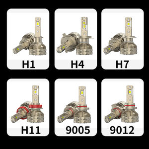 หลอดไฟหน้ารถยนต์ T9S กำลังสูง 180W 9007 9012 9005 9006 H7 H4 หลอดทองแดงสามเส้น 6000K - Product Image 2