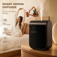Nouveau diffuseur d'arômes intelligent 2026, purificateur d'air commercial, brumisateur sans eau, contrôlé par application, en plastique, mural, à deux fluides