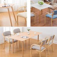 Meubles décoratifs pour la maison, chaise ronde fuselée, pieds en bois, Table basse, à manger, pour Restaurant, maison