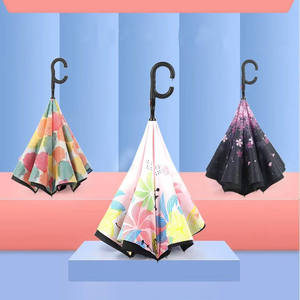 23 pouces <span class=keywords><strong>prix</strong></span> d'usine en gros coupe-vent double couche imprimé <span class=keywords><strong>parapluie</strong></span> <span class=keywords><strong>inversé</strong></span> avec motif - Product Image 6