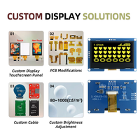 Módulo de Pantalla OLED de 2.42 Pulgadas 128x64, Interfaz I2C IIC de 4 Pines, Controlador SSD1309, Pantalla LCD PMOLED Blanca con Placa PCB