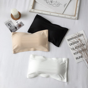 <strong>Strapless</strong> Chest Wrap One-Piece Double Buckle Tube <strong>Strapless</strong> <strong>Bra</strong> for Woman - Product Image 2