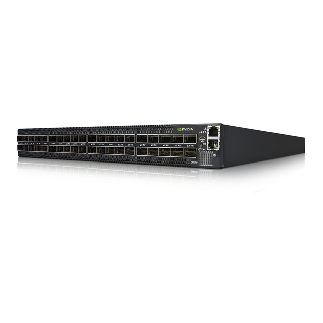 Mellanox Quantum HDR InfiniBand Switch MQM8700-HS2F 920-9B110-00FH-0MD 40 QSFP56 Ports, 2 Power Supplies (AC), X86 Dual Core
