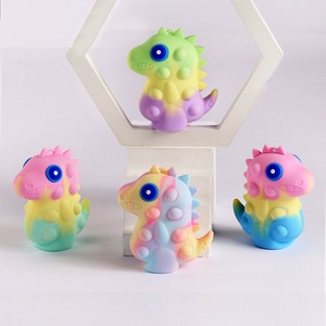 2023 Pinch Pinch Dinosaur Shape Ball Educational Toy Rat Pioneer Bubble Ball Cute Silicone 3d Decompression Ball - Product Image 2
