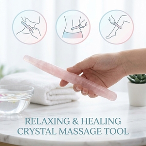 OEM Personnalisé Stylo d'<span class=keywords><strong>acupuncture</strong></span> Gua Sha en Quartz Rose Naturel Marque Privée Outil de massage facial pour commandes en gros - Product Image 3