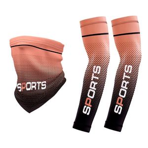 Calentadores de brazo de protección UV para hombres de verano Juego de máscara de manga de protección solar para deportes al aire libre de seda de hielo delgada - Product Image 5