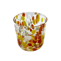 Pot à bougie chauffe-plat en verre coloré électroplaqué de luxe personnalisé pour la décoration intérieure, résistant à la chaleur, idéal pour Noël