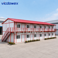 VICDOWEX Edificio Prefabbricato Contemporaneo a Forma di T, Durevole, con Isolamento Termico e Caratteristiche Ignifughe per Uffici e Personale di Progetto