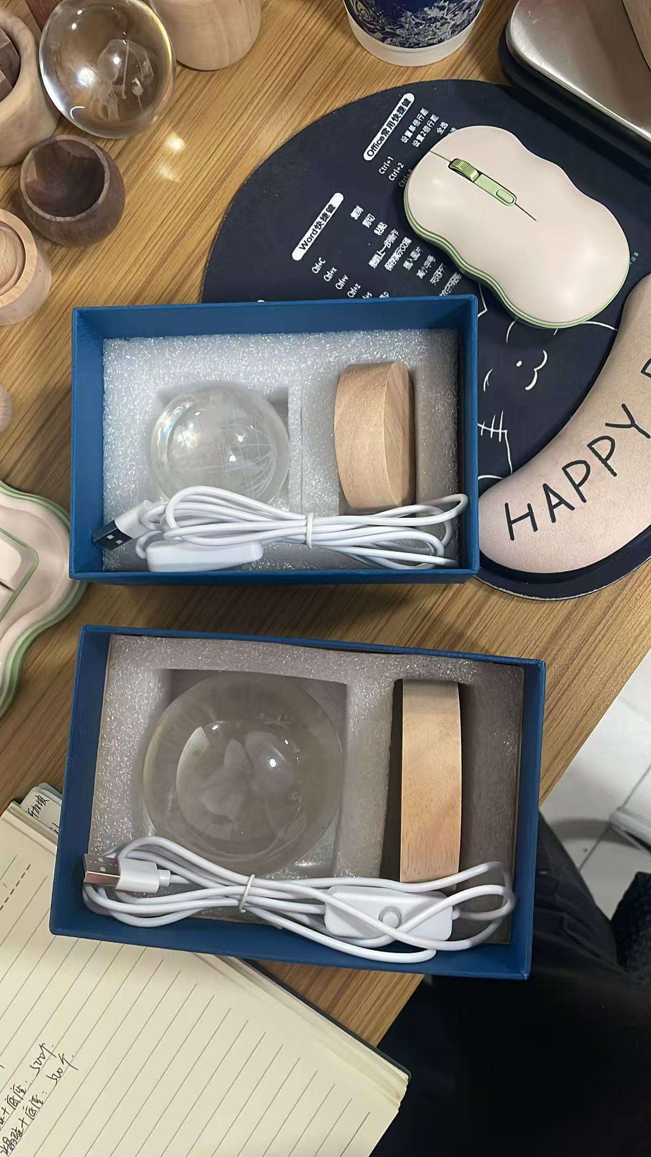 100*20mm + boule de cristal Coffret cadeau