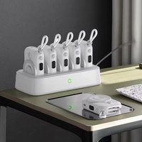 Station de charge magnétique sans fil multi-batteries externes à charge rapide, chargeur portable 10000 mAh 5 en 1, batteries externes pour la maison