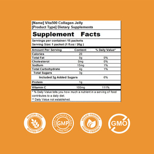 Bâtonnets de Collagène Beauté 1000mg Collagène Hydrolysé 100mg Vitamine C Sans Gluten, Pour la Structure Cutanée et le Soutien Articulaire, 10 Bâtonnets - Product Image 4