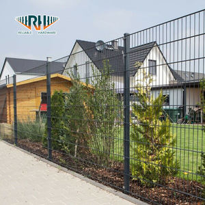 Clôture de sécurité de jardin à double fil haute résistance, cadre métallique résistant aux intempéries, certifiée CE, écologique, utilisation autoroutière - Product Image 2