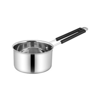 Cacerola Premium de Acero Inoxidable Resistente con Asa de Plástico, Interior Satinado, Capacidad de 1-2L, Apta para Gas e Inducción, Ecológica - Product Image 2