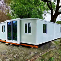 Maison modulaire préfabriquée extensible sur mesure avec cuisine, chambre et salle de bain pour l'hébergement en station balnéaire ou en camping